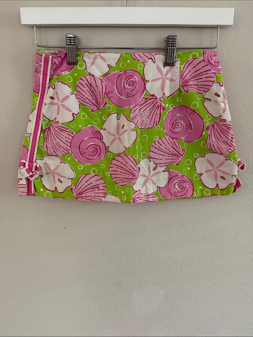 Lilly Pulitzer Vintage Girls "Sailor's Valentine" Pink Green Skort Size 10